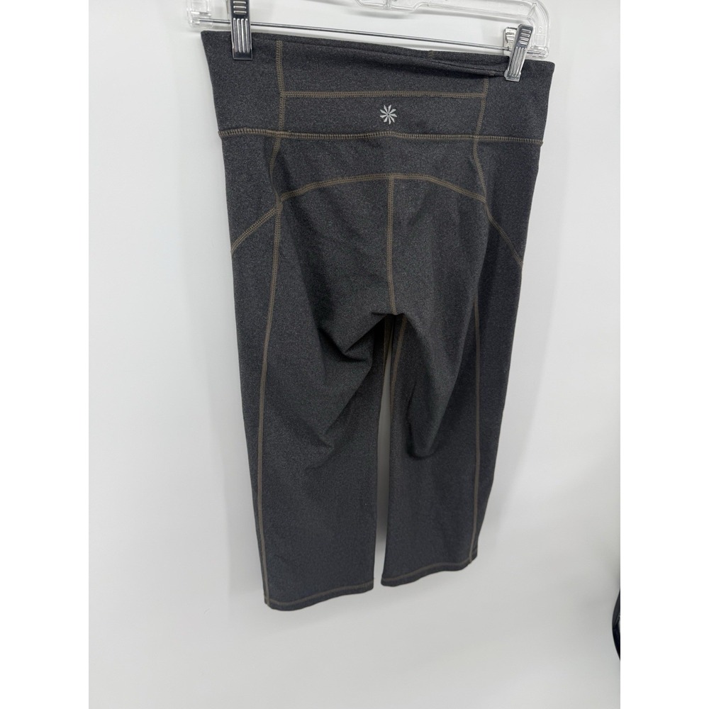 Athleta Kick Booty Crop Capri Leggings Women's Small Heather Gray - Picture 5 of 11